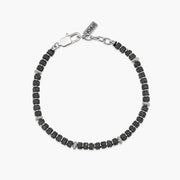 Kidult Bracciale regolabile con dischetti in pietra lavica 831180